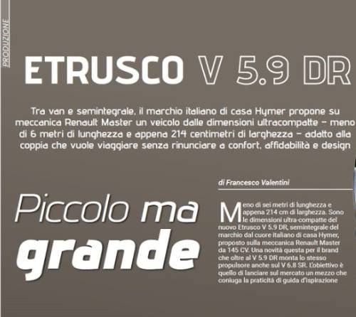 ETRUSCOV 5.9 DR: Il Piccolo Grande Semintegrale